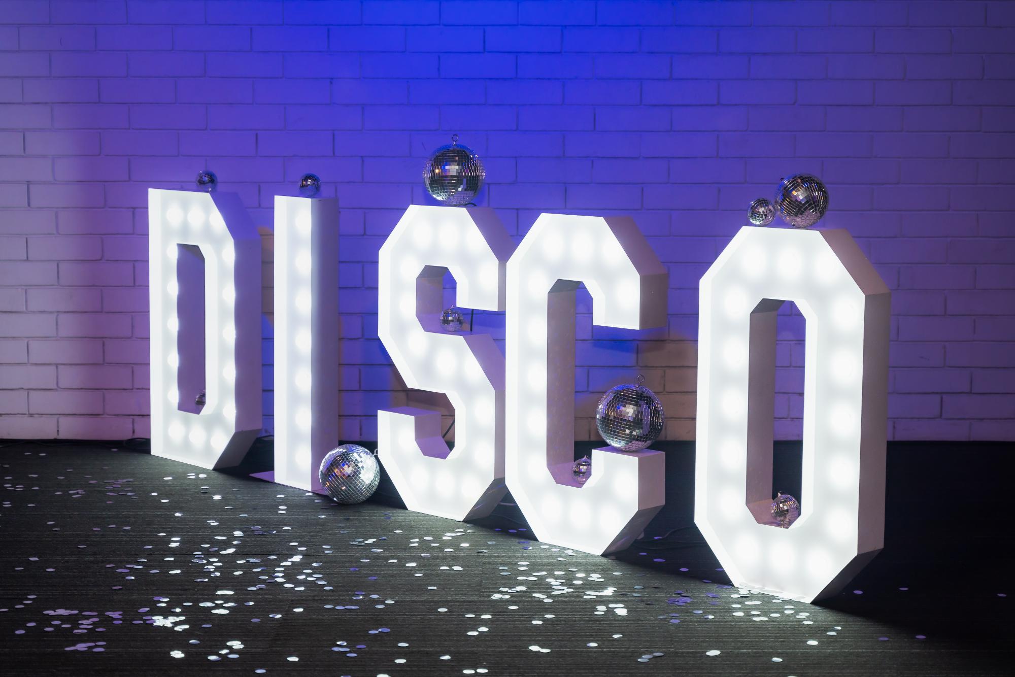 Light Up Letters Perth hire