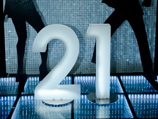 LED Numbers and Letters Perth hire